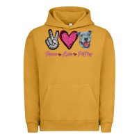 Pigment Peanut Butter Peace Love Pitties Urban Hoodie - Jasminsmagicworld