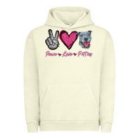 Pigment Pistachio Peace Love Pitties Urban Hoodie - Jasminsmagicworld