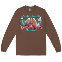 Chestnut santa's favorite respiratory therapist Long Sleeve Tee - CowhideDigitalArt