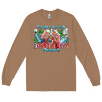 Toasted Coconut santa's favorite respiratory therapist Long Sleeve Tee - CowhideDigitalArt