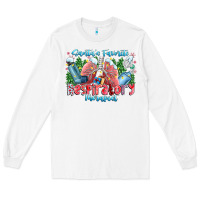 White santa's favorite respiratory therapist Long Sleeve Tee - CowhideDigitalArt