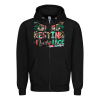 Black resting nurse face Zipper Hoodie - RanaPortraitStore