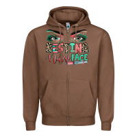 Chestnut resting nurse face Zipper Hoodie - RanaPortraitStore