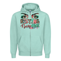 Seafoam resting nurse face Zipper Hoodie - RanaPortraitStore