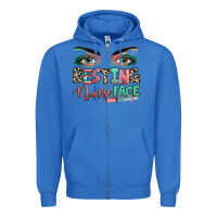 True Royal resting nurse face Zipper Hoodie - RanaPortraitStore