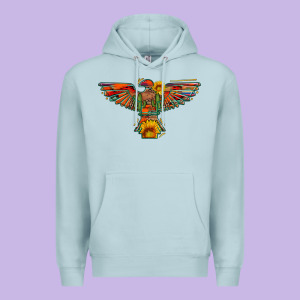 Thunderbird  Wild Soul With Sunflower Serape Aztec Premium Hoodie Designed By Artiststas