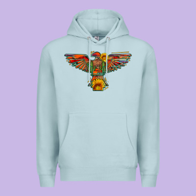 Thunderbird  Wild Soul With Sunflower Serape Aztec Premium Hoodie Designed By Artiststas