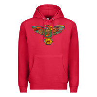 Cardinal thunderbird  wild soul with sunflower serape aztec Premium Hoodie - Artiststas