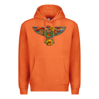 Carrot thunderbird  wild soul with sunflower serape aztec Premium Hoodie - Artiststas