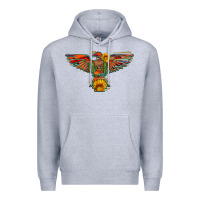 Heather Grey thunderbird  wild soul with sunflower serape aztec Premium Hoodie - Artiststas