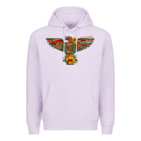 Lilac thunderbird  wild soul with sunflower serape aztec Premium Hoodie - Artiststas