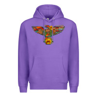 Purple thunderbird  wild soul with sunflower serape aztec Premium Hoodie - Artiststas