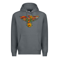 Rock thunderbird  wild soul with sunflower serape aztec Premium Hoodie - Artiststas