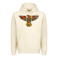 Sandshell thunderbird  wild soul with sunflower serape aztec Premium Hoodie - Artiststas