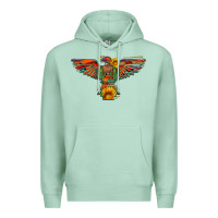 Seafoam thunderbird  wild soul with sunflower serape aztec Premium Hoodie - Artiststas