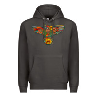 Smoke thunderbird  wild soul with sunflower serape aztec Premium Hoodie - Artiststas