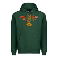 Sports Green thunderbird  wild soul with sunflower serape aztec Premium Hoodie - Artiststas