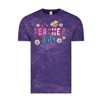 Cloud Purple teacher life Vintage Tee - BundleAndBundleShop