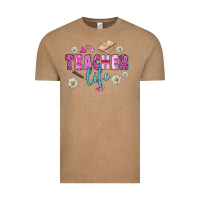 Vintage Coffee teacher life Vintage Tee - BundleAndBundleShop