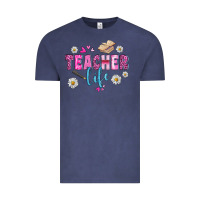 Vintage Denim teacher life Vintage Tee - BundleAndBundleShop