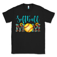 Black western leopard  sunflowers glitter mom softball Classic Tee - Artiststas