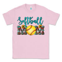 Bubblegum Pink western leopard  sunflowers glitter mom softball Classic Tee - Artiststas