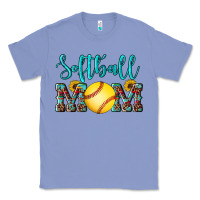 Colony Blue western leopard  sunflowers glitter mom softball Classic Tee - Artiststas