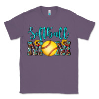 Lavender western leopard  sunflowers glitter mom softball Classic Tee - Artiststas