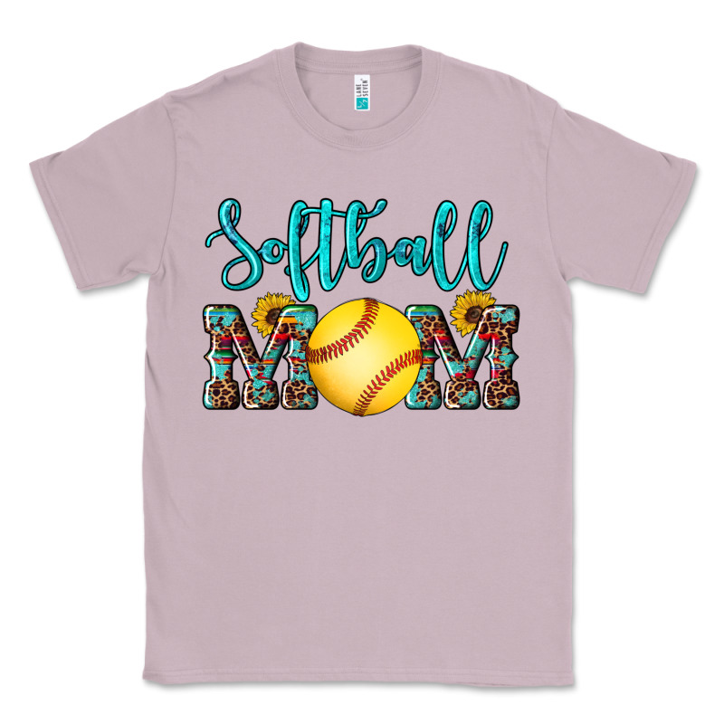Western Leopard  Sunflowers Glitter Mom Softball Classic Tee by Artiststas | Teevron