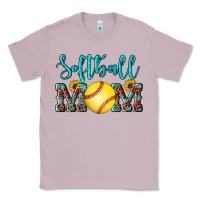 Lilac western leopard  sunflowers glitter mom softball Classic Tee - Artiststas