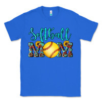 True Royal western leopard  sunflowers glitter mom softball Classic Tee - Artiststas