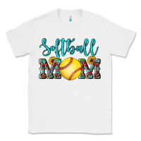 White western leopard  sunflowers glitter mom softball Classic Tee - Artiststas