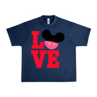 Navy Minnie Mouse Urban Heavy Tee - CowhideDigitalArt