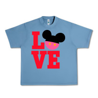 Pebble Blue Minnie Mouse Urban Heavy Tee - CowhideDigitalArt