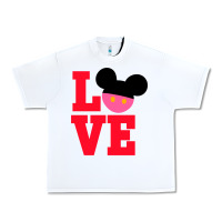 White Minnie Mouse Urban Heavy Tee - CowhideDigitalArt