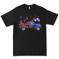 Black Western Truck Fourth Of July Premium Tee - FaDigitalArtStudio