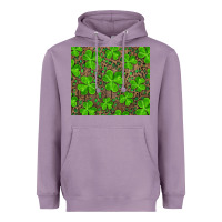 Lavender Saint Patricks Day Shamrock And Leopard Heavyweight Hoodie - RanaPortraitStore