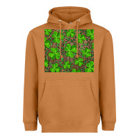 Meerkat Saint Patricks Day Shamrock And Leopard Heavyweight Hoodie - RanaPortraitStore