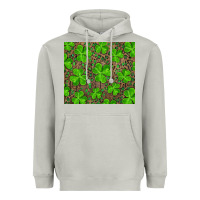 Moon Dust Saint Patricks Day Shamrock And Leopard Heavyweight Hoodie - RanaPortraitStore