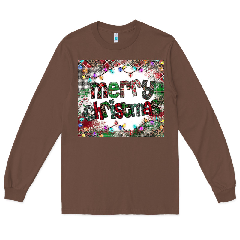 Merry Christmas Long Sleeve Tee by CowhideDigitalArt | Teevron
