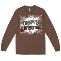 Chestnut merry Christmas Long Sleeve Tee - CowhideDigitalArt