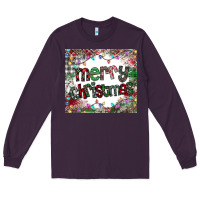 Plum merry Christmas Long Sleeve Tee - CowhideDigitalArt
