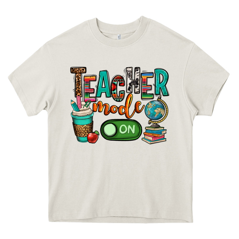 Teacher Mode On Heavy Core Tee by OliviaCreatesArt | Teevron
