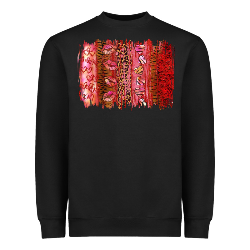 Valentine's Day Brushstrokes Heavyweight Sweatshirt by RanaPortraitStore | Teevron