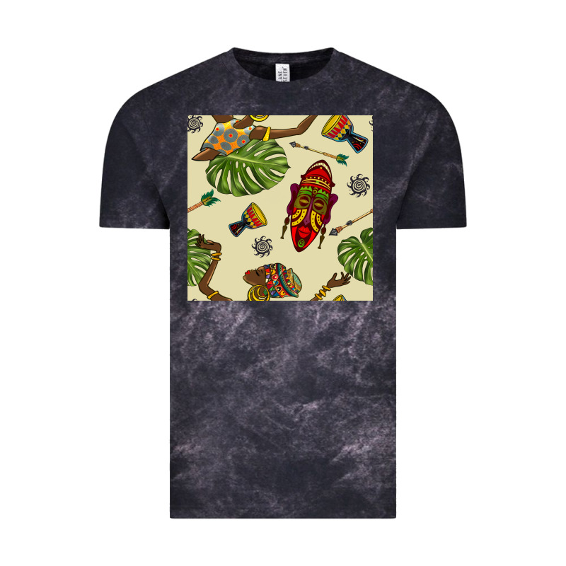 African Woman And Mask Seamless Pattern Vintage Tee by BundleAndBundleShop | Teevron