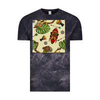Cloud Black african woman and mask seamless pattern Vintage Tee - BundleAndBundleShop