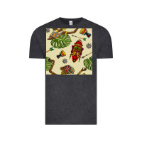 Vintage Black african woman and mask seamless pattern Vintage Tee - BundleAndBundleShop