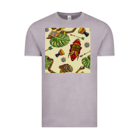 Vintage Zinc african woman and mask seamless pattern Vintage Tee - BundleAndBundleShop