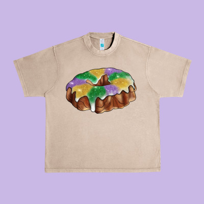 Mardi Gras King Cake Urban Heavy Tee Designed By Ranaportraitstore
