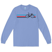 Colony Blue bike stripes Long Sleeve Tee - artisFamous